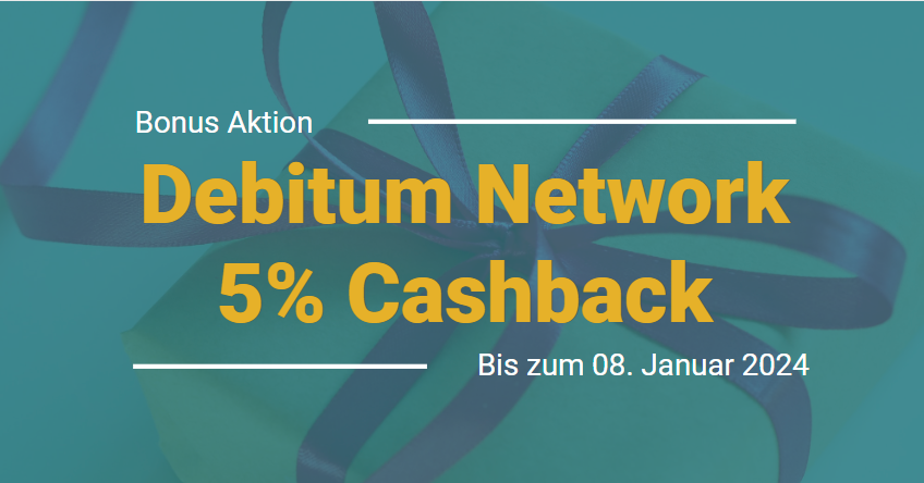 Debitum Network 5% Cashback Weihnachten