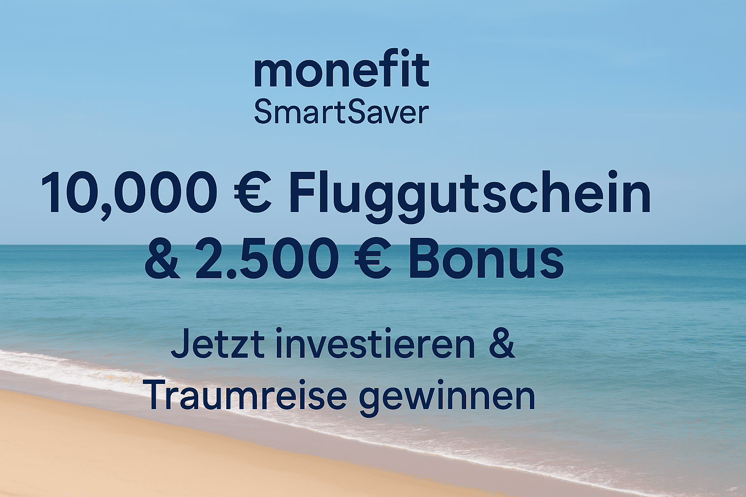 Monefit SmartSaver Gewinnspiel: 10.000 € Gutschein & 2.500 €