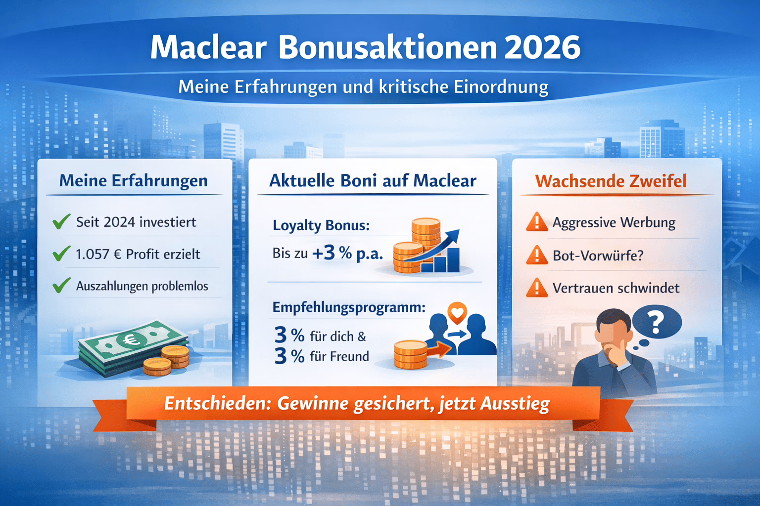 Maclear Bonus-Aktionen 2026 Realitätscheck & meine Erfahrungen