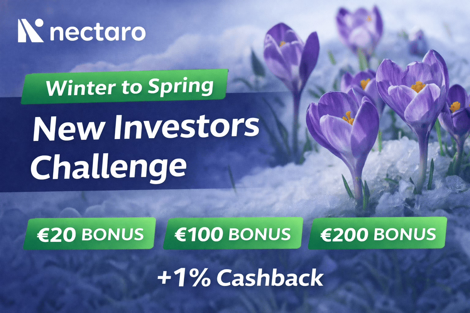 Nectaro startet „Winter to Spring New Investors Challenge“ – 1 % Cashback plus Bonusleiter bis 200 €