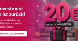 Loanch First Investment Bonus 2026 mit 20 Euro Bonus für neue Anleger
