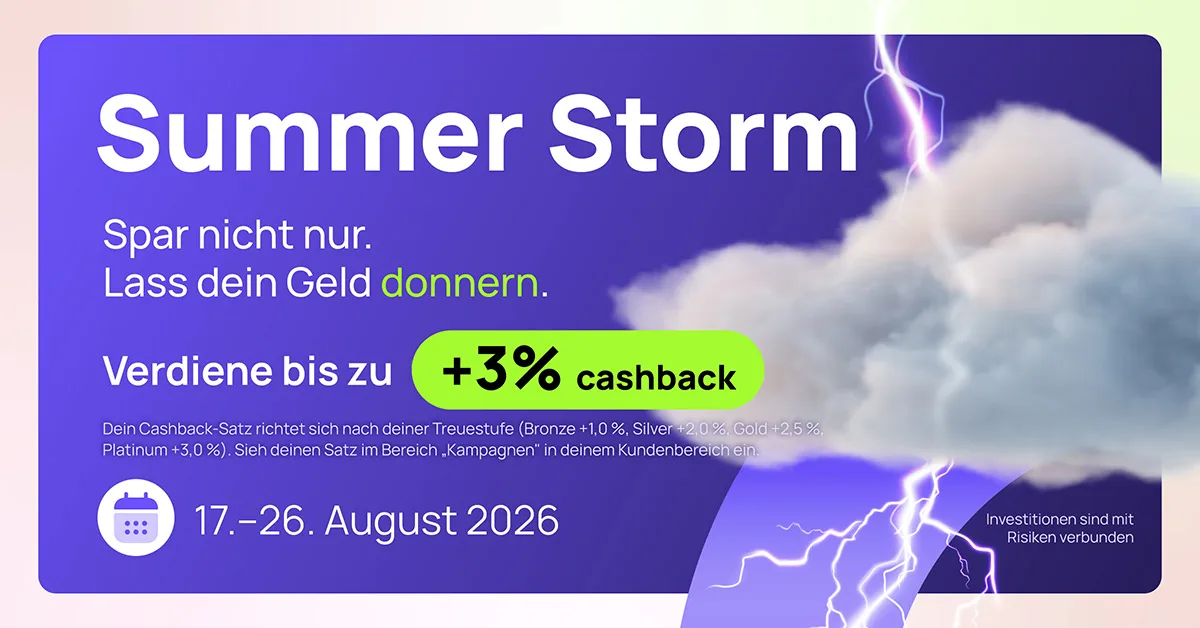 Nectaro Summer Storm 2026: 1 bis 3 % Cashback