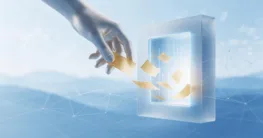 Grafik, die eine schnelle Geldabhebung von einer digitalen Oberfläche zeigt, symbolisiert sofortige Auszahlung.